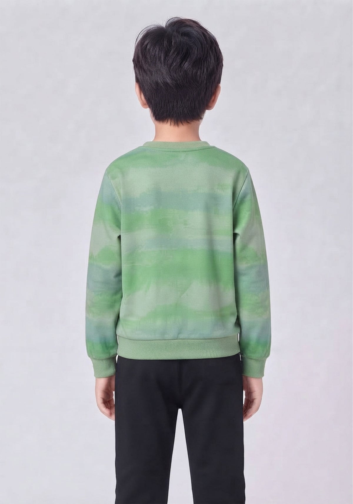 Toddler Green Graphic Sweatshirt and Black Trouser Set