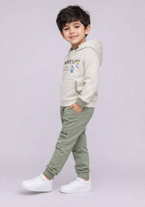 Pista "WAKE UP!" Striped Hoodie & Joggers Co-Ord Set