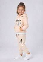 Toddler "WAKE UP!" Striped Hoodie & Joggers Co-Ord Set