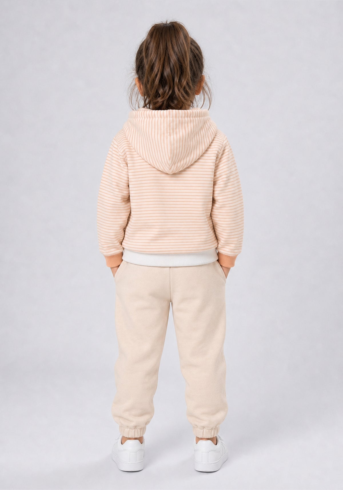 Toddler "WAKE UP!" Striped Hoodie & Joggers Co-Ord Set