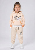 Toddler "WAKE UP!" Striped Hoodie & Joggers Co-Ord Set