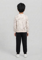 Toddler Off White Sweatshirt and Trousers Outfit Set