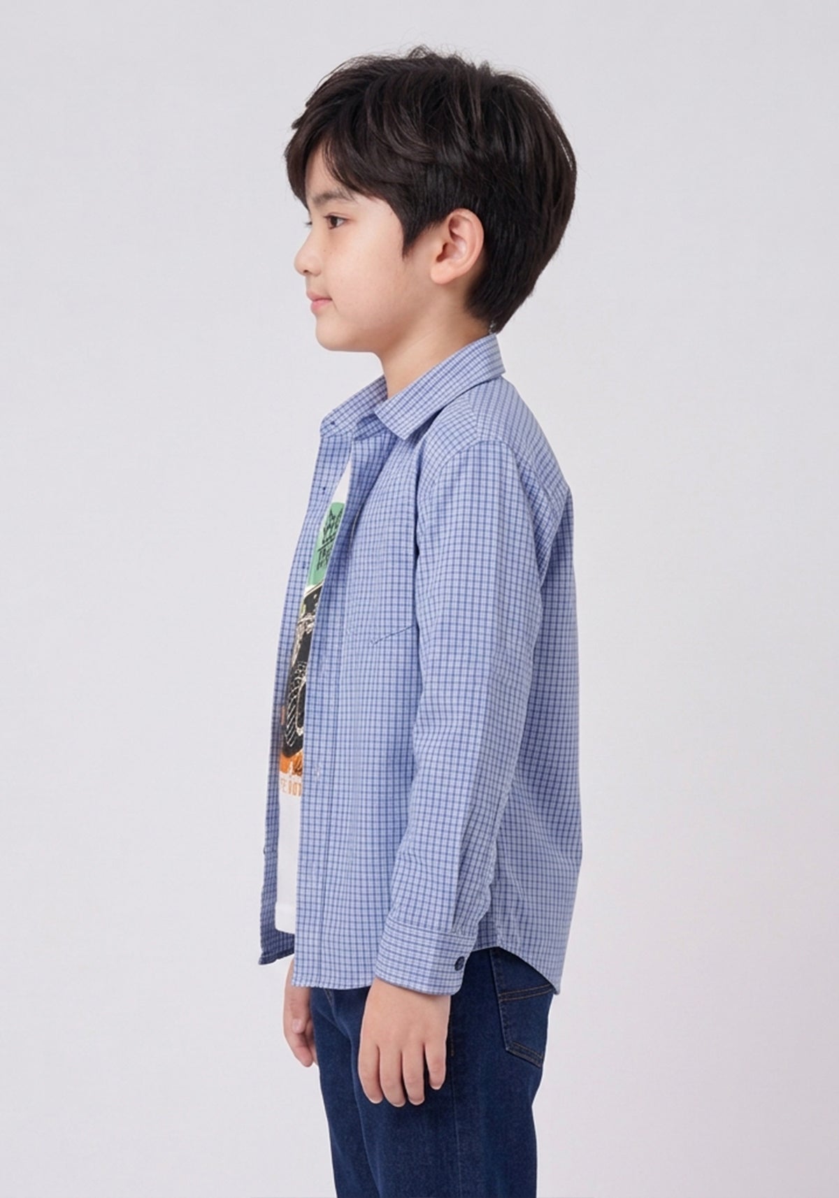Boys Jeep Graphic Inner With Button-Down Shirt