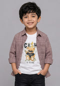 Boys Cash Graphic Inner With Button-Down Shirt